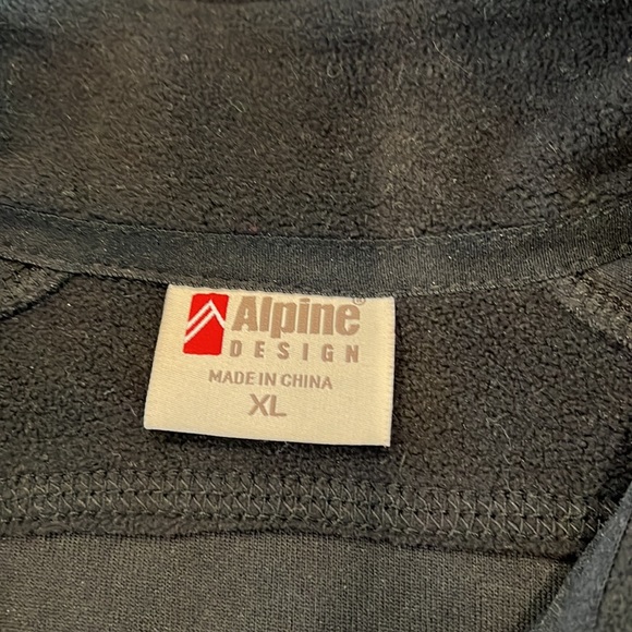 Alpine Design Womens Black Light Weight Quarter Zip Fleece Size XL - Picture 8 of 9